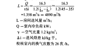 設(shè)計(jì)送風(fēng)量